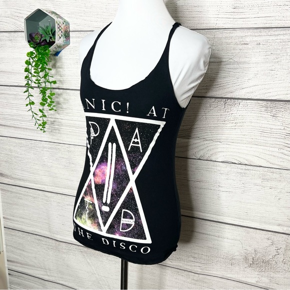 Hot Topic Panic! At The Disco Galaxy Tank Top Size XS - Picture 4 of 9